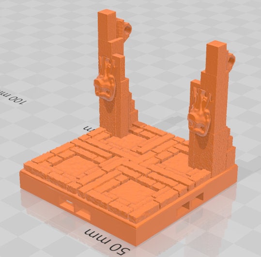 Aztlan Doors And Doorways - Pathfinder - Dungeons & Dragons - RPG - Tabletop - Terrain - 28 mm / 1" - - Aether Studios