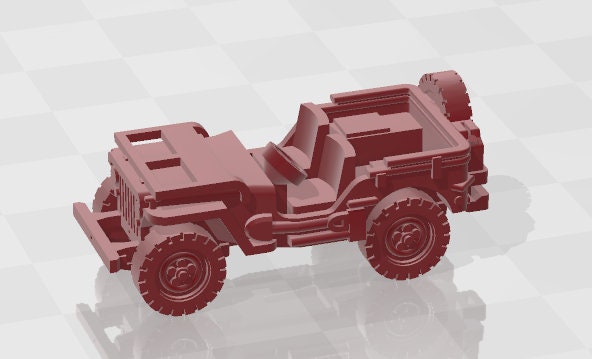 Jeep - 1:100 scale - USA - Tanks - Armored Vehicle - World Of Tanks - War Game - Wargaming - Axis and Allies