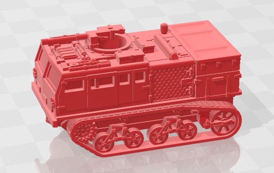 M4 HST Class A - 1:100 Scale - USA - Tanks - Armored Vehicle - World Of Tanks - War Game - Wargaming - Axis and Allies - Tabletop Games