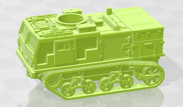 M4 HST Class A - 1:100 Scale - USA - Tanks - Armored Vehicle - World Of Tanks - War Game - Wargaming - Axis and Allies - Tabletop Games