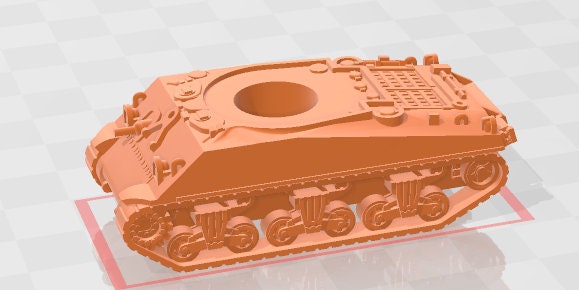 M4A3 - 1:100 - US - Tanks - Armored Vehicle - World Of Tanks - War Game - Wargaming - Axis and Allies - Tabletop Games