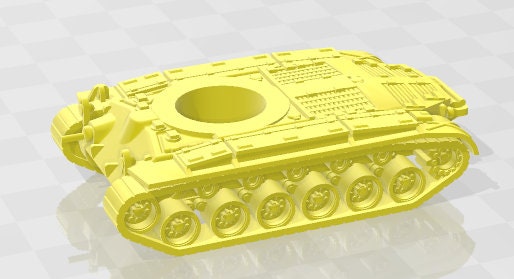 M45 & Pershing - 1:100 scale - USA - Tanks - Armored Vehicle - World Of Tanks - War Game - Wargaming - Axis and Allies - Tabletop Games