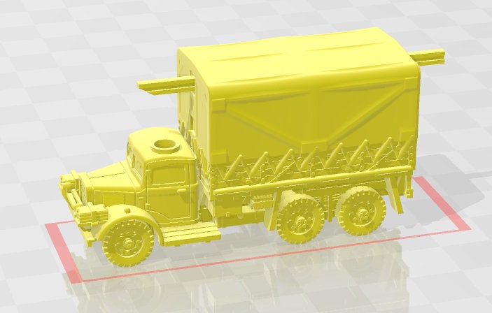 Austin K6 w/crane - 1:100 scale - UK - Tanks - Armored Vehicle - World Of Tanks - War Game - Wargaming - Axis and Allies