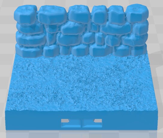 Rock Wall Set 1 - Peaceful Farms - Pathfinder - Dungeons & Dragons - RPG - Tabletop - Terrain - 28 mm / 1" - - Aether Studios