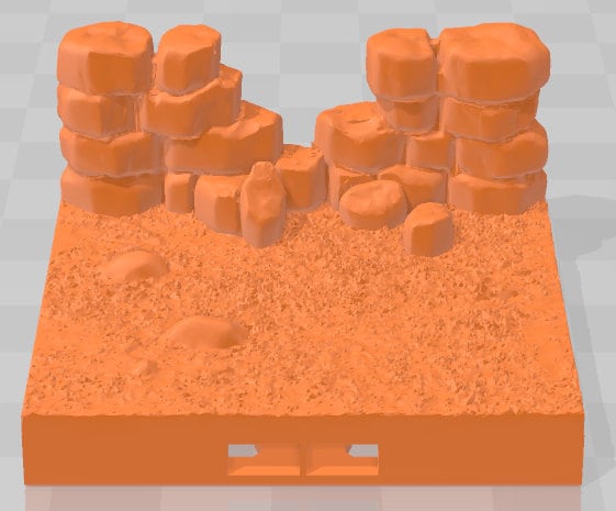 Rock Wall Set 2 - Peaceful Farms - Pathfinder - Dungeons & Dragons - RPG - Tabletop - Terrain - 28 mm / 1" - - Aether Studios