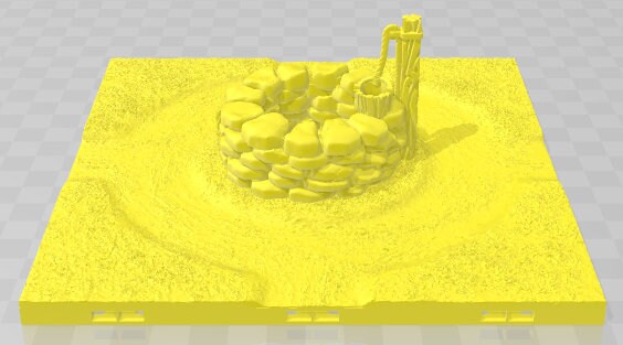 Well And Roundabout - Peaceful Farms - Pathfinder - Dungeons & Dragons - RPG - Tabletop - Terrain - 28 mm / 1" - - Aether Studios