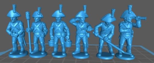 Austrian Artillery - Great for Table Top War Games And Dioramas - Resin Miniatures 28 mm Miniature -