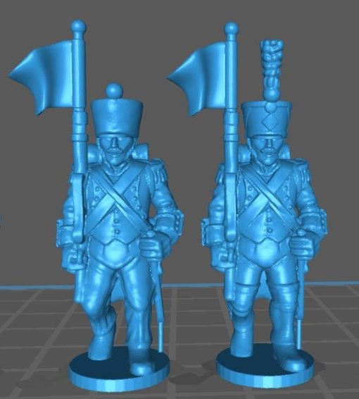 French Line infantry sergent - Great for Table Top War Games And Dioramas - Resin 28mm Miniatures -