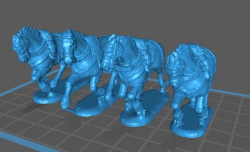 Fr4 French heavy horse charging - Great for Table Top War Games And Dioramas - Resin 28mm Miniatures -