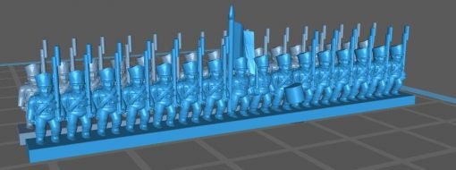 Prussian Line 1812 - Great for Table Top War Games And Dioramas - Resin 6mm Miniatures -