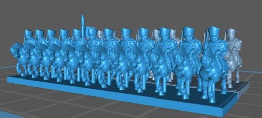 Prussian Hussars 1812 - Great for Table Top War Games And Dioramas - Resin 6mm Miniatures -