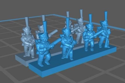 Russian 1812 skirmishing - Great for Table Top War Games And Dioramas - Resin 6mm Miniatures -