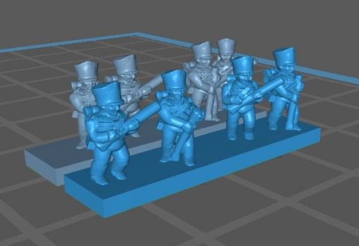 Prussian 1812 skirmishing - Great for Table Top War Games And Dioramas - Resin 6mm Miniatures -