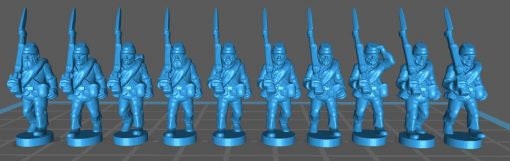 ACW Infantry , sack coat with kepi and blanket roll - Great for Table Top War Games And Dioramas - Resin 15mm Miniatures -