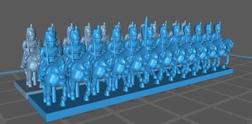 British Hussars 1808 - Great for Table Top War Games And Dioramas - Resin 6mm Miniatures -