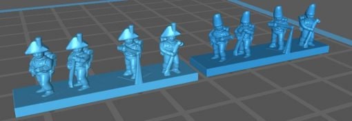 Spanish Line and Grenadier skirmishing - Great for Table Top War Games And Dioramas - Resin 6mm Miniatures -