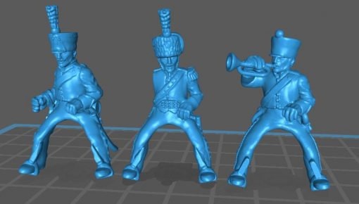 Chasseurs a Chevall a la Kinski uniform rgt - 10 minis - Great for Table Top War Games And Dioramas - Resin 28mm Miniatures -