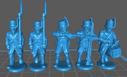 Austrian Landwehr with Korsehut and Uberrock - Great for Table Top War Games And Dioramas - Resin 28mm Miniatures -