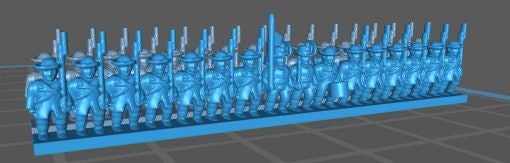 Austrian Landwerhr Rundhut - Great for Table Top War Games And Dioramas - Resin 6mm Miniatures -