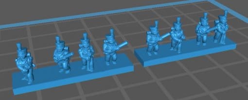 French Voltigeurs skirmishing - Great for Table Top War Games And Dioramas - Resin 6mm Miniatures -