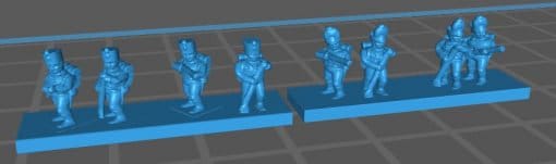 Austrian Line and Grenadiers skirmishing - Great for Table Top War Games And Dioramas - Resin 6mm Miniatures -