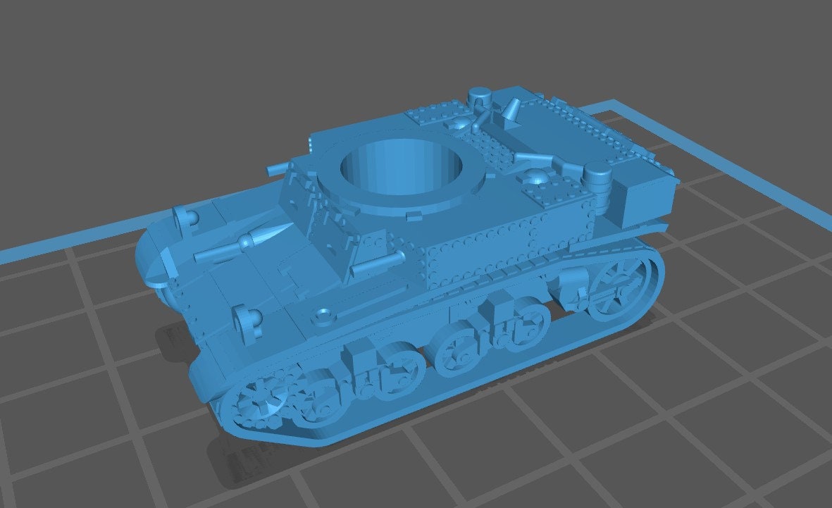 Stuart Type Tanks - 1:100 scale - UK - Tanks - Armored Vehicle - World Of Tanks - War Game - Wargaming - Axis and Allies - Tabletop Games