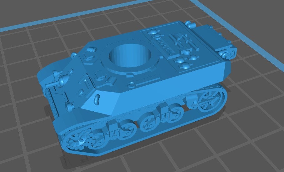 Stuart Type Tanks - 1:100 scale - UK - Tanks - Armored Vehicle - World Of Tanks - War Game - Wargaming - Axis and Allies - Tabletop Games