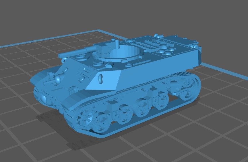 Stuart Type Tanks - 1:100 scale - UK - Tanks - Armored Vehicle - World Of Tanks - War Game - Wargaming - Axis and Allies - Tabletop Games