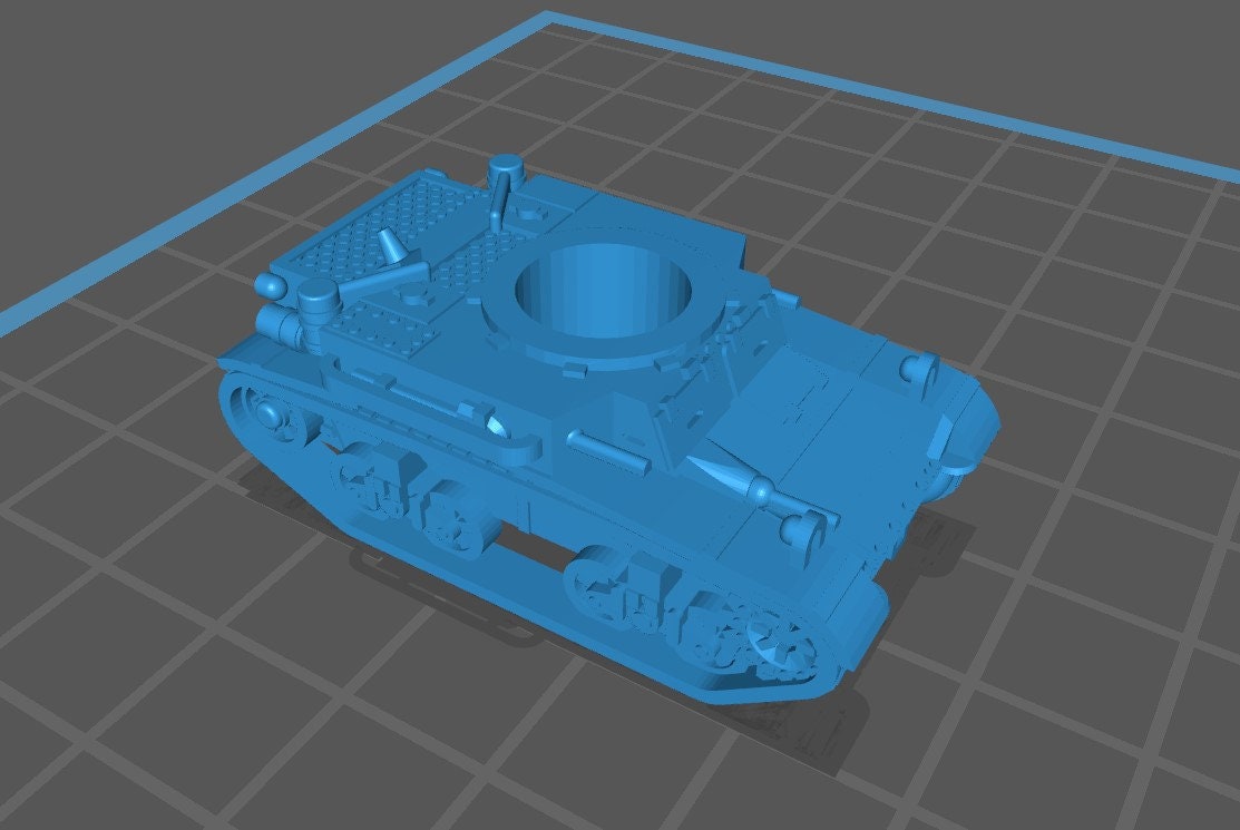 Stuart Type Tanks - 1:100 scale - UK - Tanks - Armored Vehicle - World Of Tanks - War Game - Wargaming - Axis and Allies - Tabletop Games