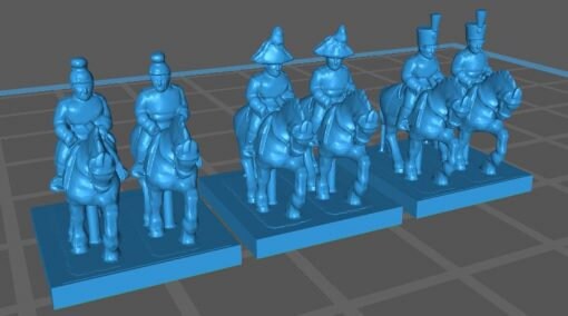 Austrian General and Colonels - Great for Table Top War Games And Dioramas - Resin 6mm Miniatures -