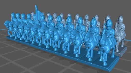 Napoleonic British Light Dragoons 1808 - Great for Table Top War Games And Dioramas - Resin 6mm Miniatures -