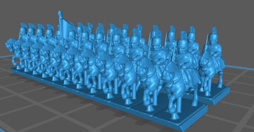 Russian Dragoons 1812 - Great for Table Top War Games And Dioramas - Resin 6mm Miniatures -