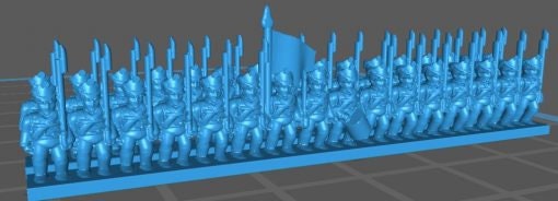 Russian Line Infantry 1812 - Great for Table Top War Games And Dioramas - Resin 6mm Miniatures -