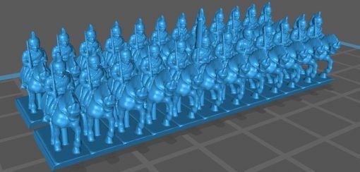 British Heavy Dragoons 1812 - Great for Table Top War Games And Dioramas - Resin 6mm Miniatures -