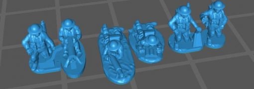 UK infantry heavy weapons - Great for Table Top War Games And Dioramas - Resin 15mm Miniatures -