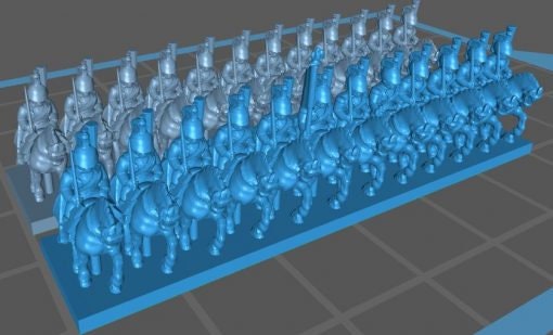 French Guard dragoons - Great for Table Top War Games And Dioramas - Resin 6mm Miniatures -