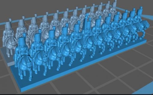 French Guard grenadiers a chevall - Great for Table Top War Games And Dioramas - Resin 6mm Miniatures -