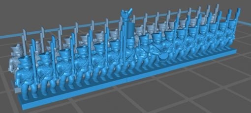 Polish Line infantry - Great for Table Top War Games And Dioramas - Resin 6mm Miniatures -