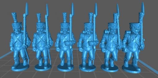 French Light elites 1808, high uniform shako cords - Great for Table Top War Games And Dioramas - Resin 28mm Miniatures -