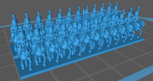 Austrian Hussars - Great for Table Top War Games And Dioramas - Resin 6mm Miniatures -