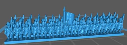 AUSTRIAN LANDWEHR - Great for Table Top War Games And Dioramas - Resin 6mm Miniatures -