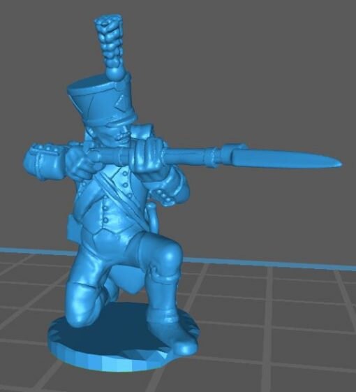 French 1808 Voltigeur, high uniform - Great for Table Top War Games And Dioramas - Resin 28mm Miniatures -