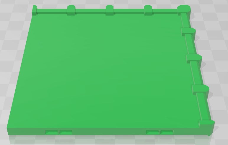 Garage Remixes Roof Flat Inside Corners - Pathfinder - Dungeons & Dragons -RPG- Tabletop-Terrain - 28 mm / 1" - Aether Studios