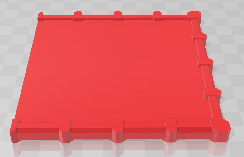 Garage Remixes Roof Flat Inside Corners - Pathfinder - Dungeons & Dragons -RPG- Tabletop-Terrain - 28 mm / 1" - Aether Studios