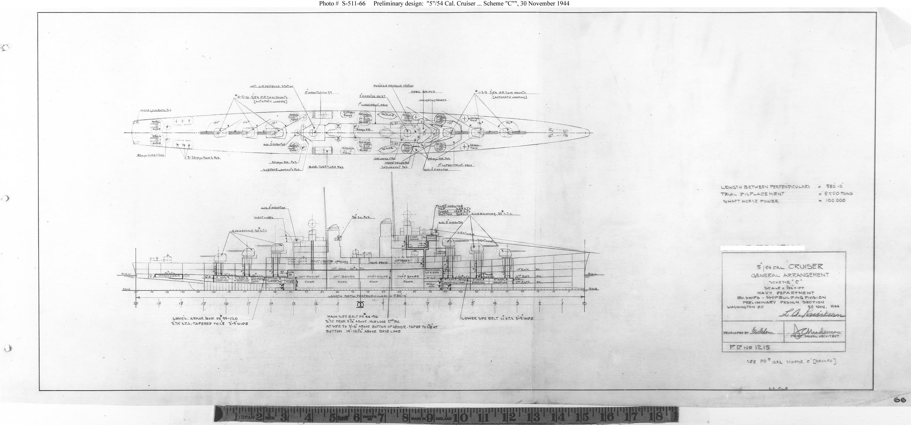 Cruiser - Scheme "C" - USN - Wargaming - Axis and Allies - Naval Miniature - Tabletop Games - Warships