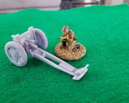 Soviet Model 1927 76mm Regimental Field Gun - Great for Table Top War Games And Dioramas - Resin 28mm Miniatures -