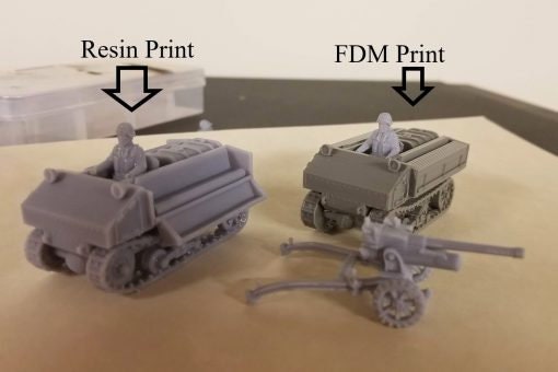 Dutch KNIL Vickers Utility Tractor - Great for Table Top War Games And Dioramas - Resin 28mm Miniatures -