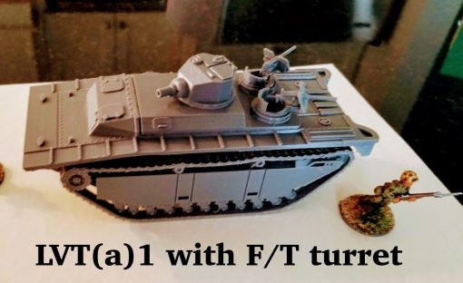 L.V.T. Amtrac - Great for Table Top War Games And Dioramas - Resin 28mm Miniatures -