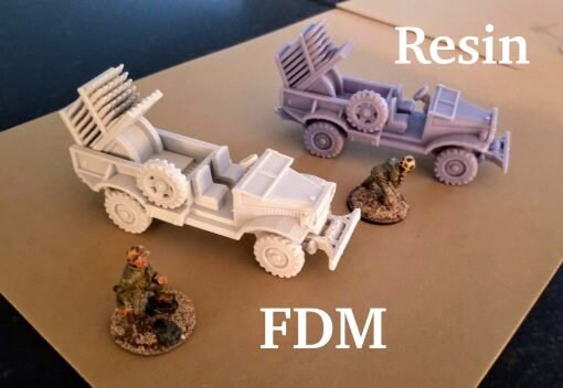 USMC Multi-Launcher Truck M-2-4 - Great for Table Top War Games And Dioramas - Resin 28mm Miniatures -