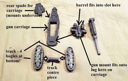 Soviet B-4 203mm howitzer - Great for Table Top War Games And Dioramas - Resin 28mm Miniatures -
